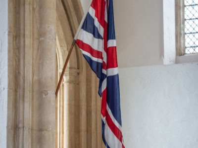 fotheringhay church union flag